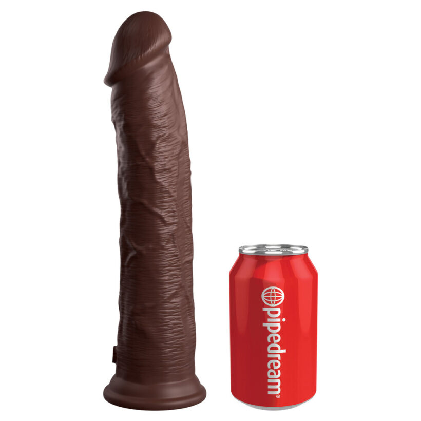 King Cock Elite 11 Inch Dual Density Cock Flesh Brown - Image 3