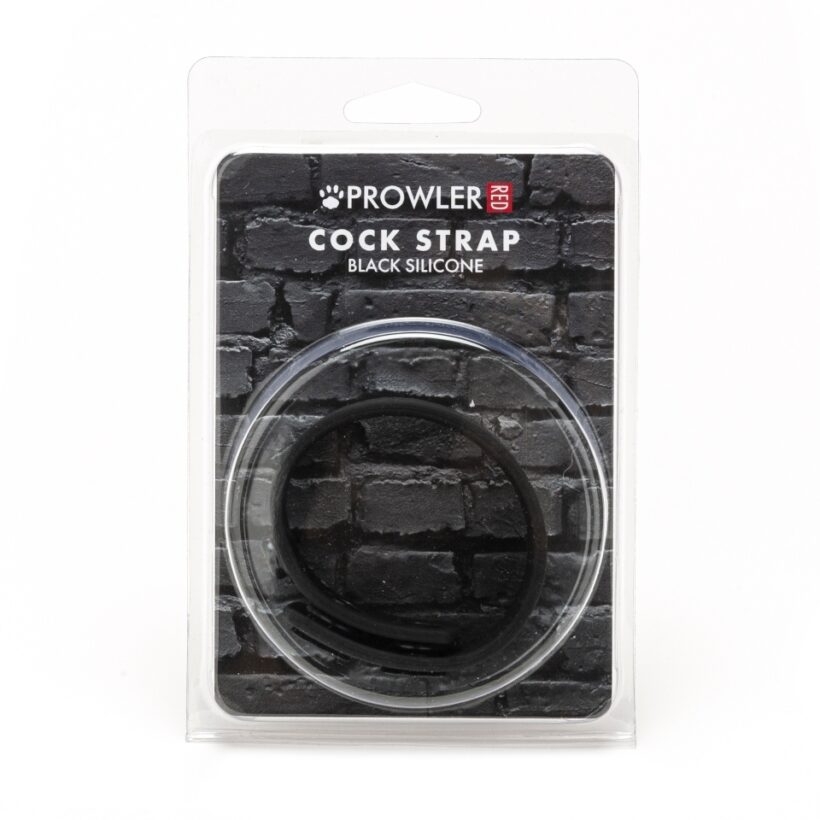 Prowler Red Silicone Adjustable Cock Strap Black - Image 4