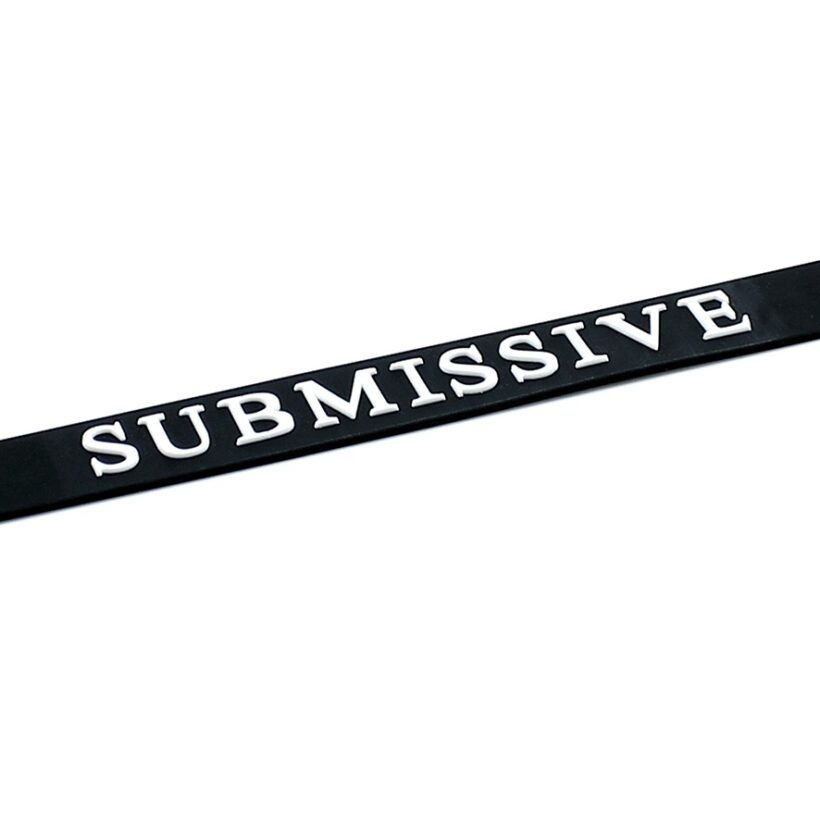 Black Silicone Submissive Collar - Image 3