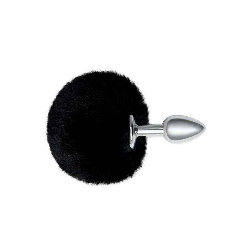 Furry Tales Black Bunny Tail Butt Plug - Image 2