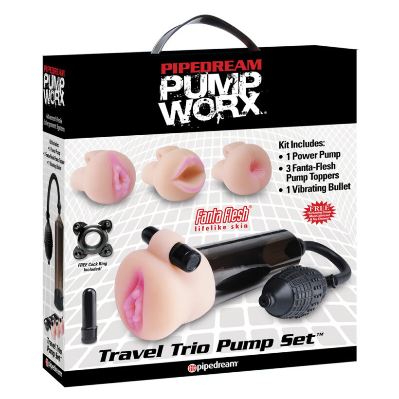 Pump Worx Travel Trio Set Masturbator - Image 3