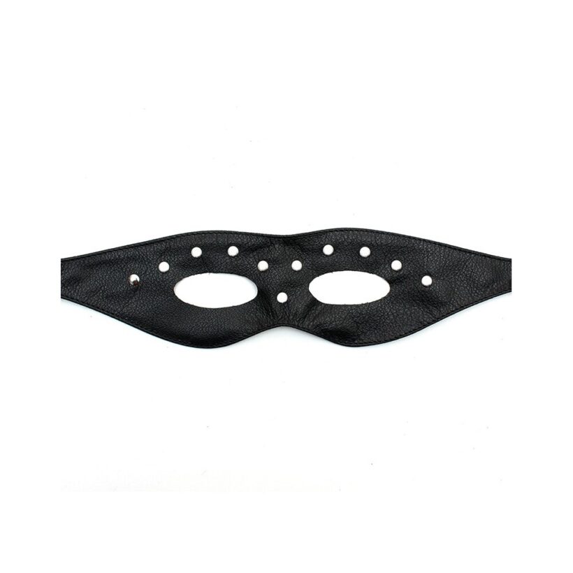 Leather Open Eye Mask With Rivets - Image 2